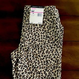 French toast stretch jeans In leopard print